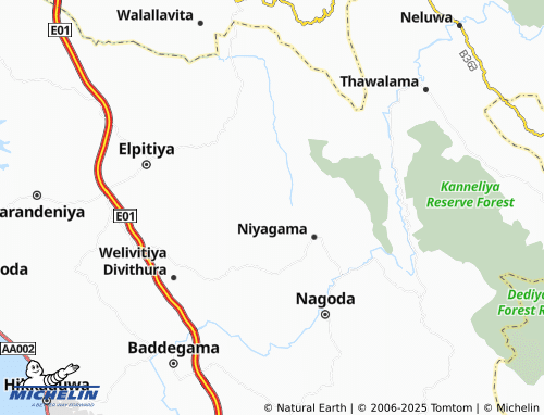MICHELIN Porawagama South map - ViaMichelin