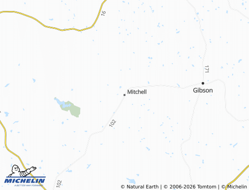 Mapa MICHELIN Mitchell - ViaMichelin