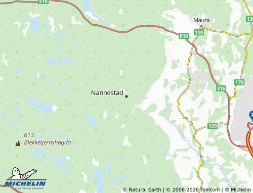 MICHELIN Nannestad map - ViaMichelin