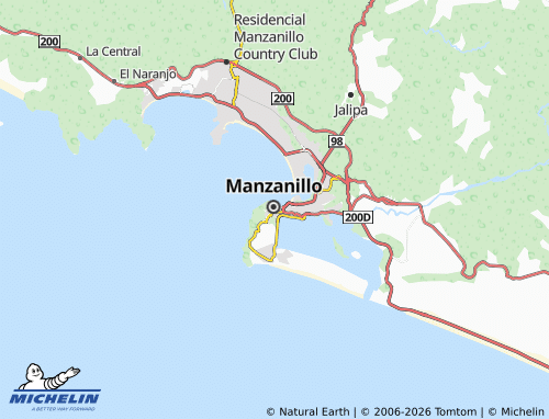 MICHELIN Manzanillo Zona 4 map - ViaMichelin
