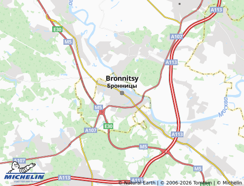 Carte MICHELIN Bronnitsy - ViaMichelin