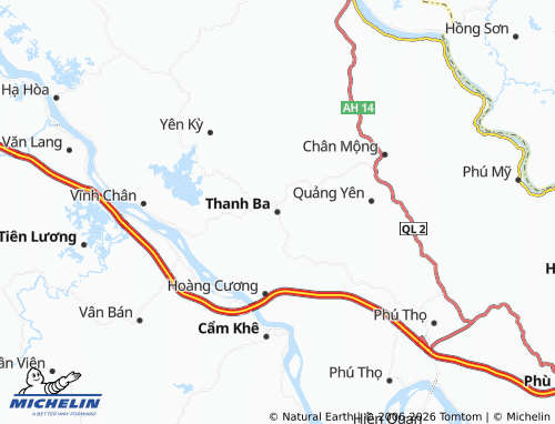MICHELIN-Landkarte Thanh Ba - ViaMichelin