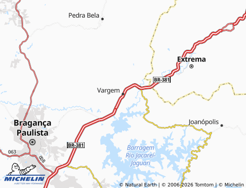 MICHELIN Vargem map - ViaMichelin