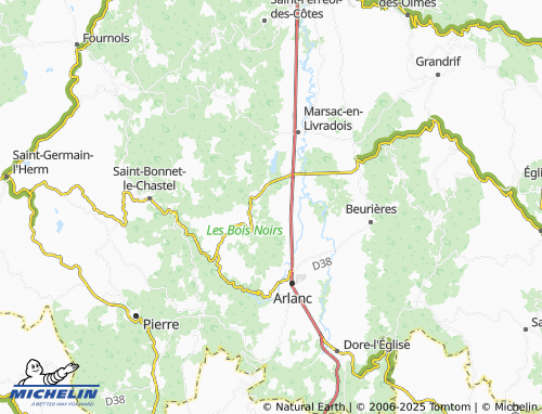 Mapa MICHELIN Les Issards - ViaMichelin