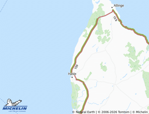 MICHELIN Helligpeder map - ViaMichelin