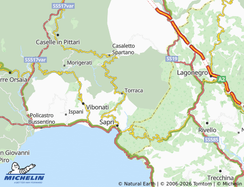 Mappa MICHELIN Torraca - ViaMichelin