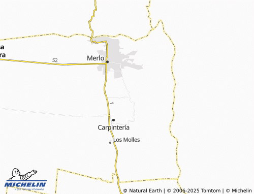 Carte MICHELIN Cerro de Oro - ViaMichelin