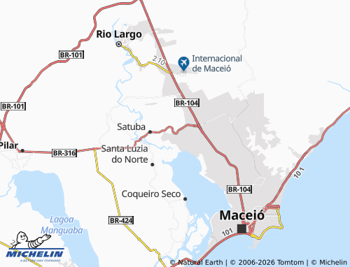 Mappa MICHELIN Clima Bom - ViaMichelin