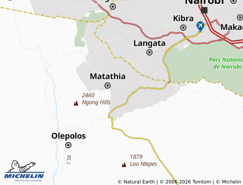 Mappa MICHELIN Olkeri - ViaMichelin