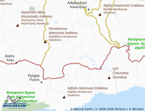 Carte MICHELIN Kalyvia - ViaMichelin