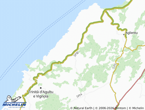 MICHELIN Falsaggiu map - ViaMichelin