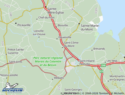 MICHELIN Saint-Côme-du-Mont map - ViaMichelin
