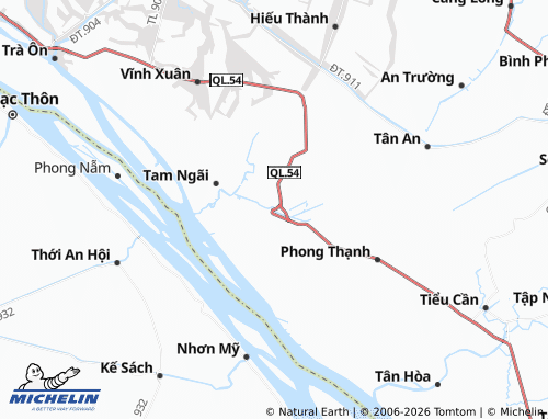 Mapa MICHELIN Cầu Kè - ViaMichelin