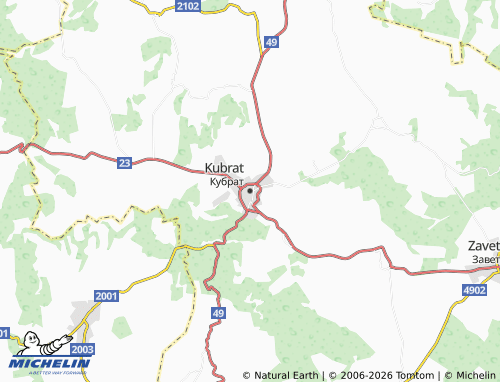 Mappa MICHELIN Kubrat - ViaMichelin
