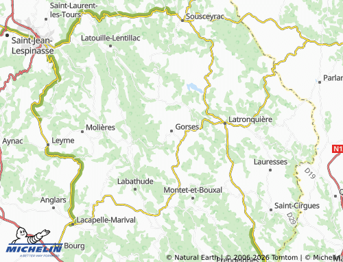 Mappa MICHELIN Gorses - ViaMichelin