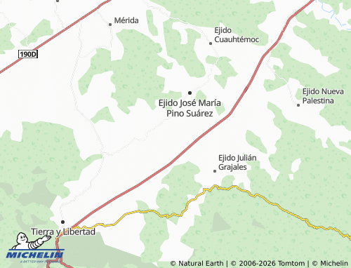 MICHELIN Ejido El Triunfo map - ViaMichelin