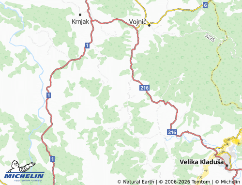 MICHELIN-Landkarte Rajić Brdo - ViaMichelin