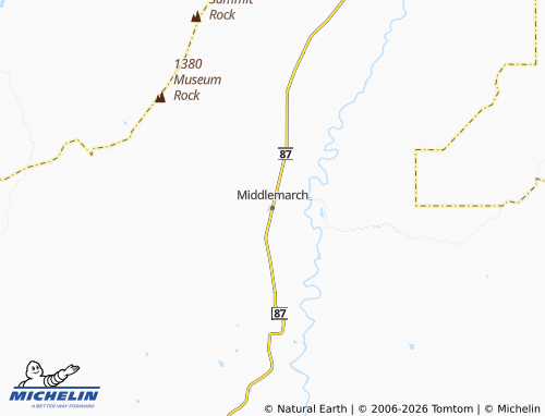 Mapa MICHELIN Middlemarch - ViaMichelin