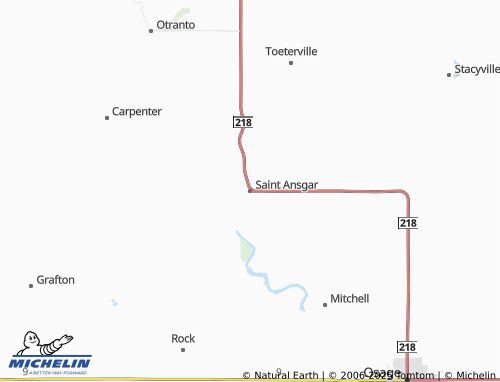 MICHELIN Saint Ansgar map - ViaMichelin