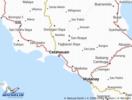 MICHELIN Cawayanin Ibaba map - ViaMichelin
