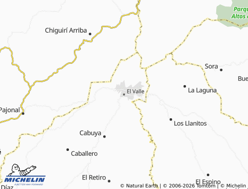 Kaart MICHELIN El Valle - ViaMichelin