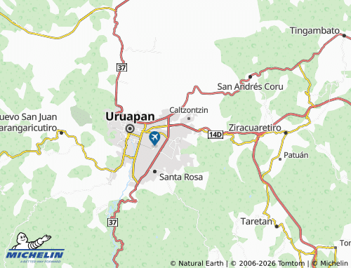 Mapa MICHELIN Ampliación Morelos - ViaMichelin