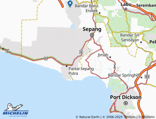 MICHELIN Taman Ria 2 map - ViaMichelin