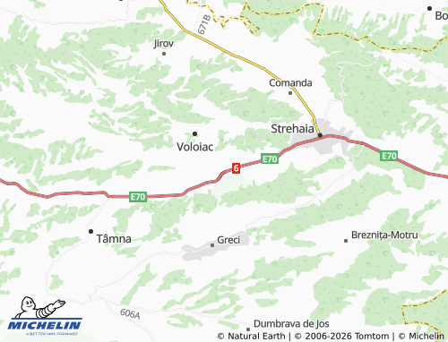 Mappa MICHELIN Ciochiuța - ViaMichelin