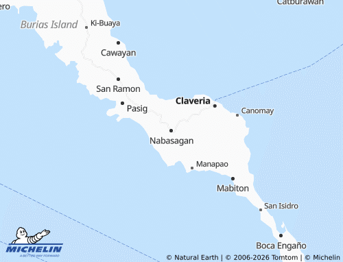 MICHELIN Nabasagan map - ViaMichelin