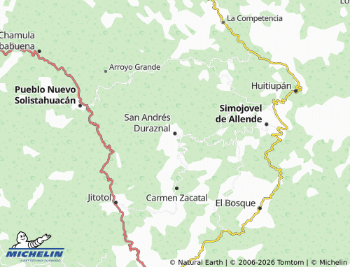 MICHELIN-Landkarte San Andrés Duraznal - ViaMichelin