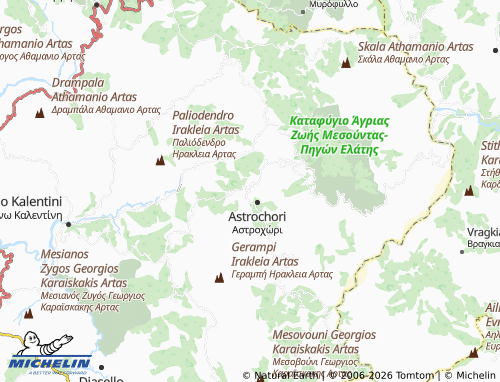 MICHELIN Platanos map - ViaMichelin