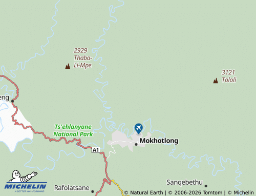 Carte MICHELIN Motsitseng - ViaMichelin