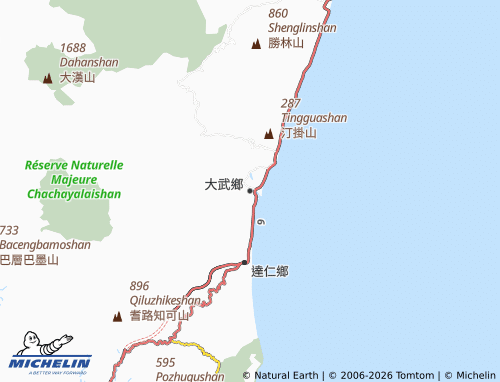 Mapa MICHELIN Dàwǔ Xiāng - ViaMichelin