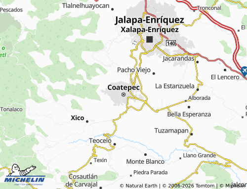 MICHELIN-Landkarte Coatepec - ViaMichelin