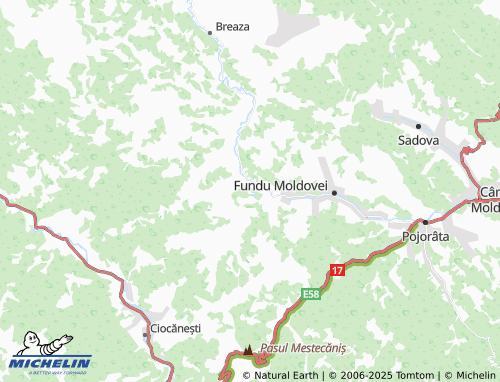 MICHELIN Colacu map - ViaMichelin