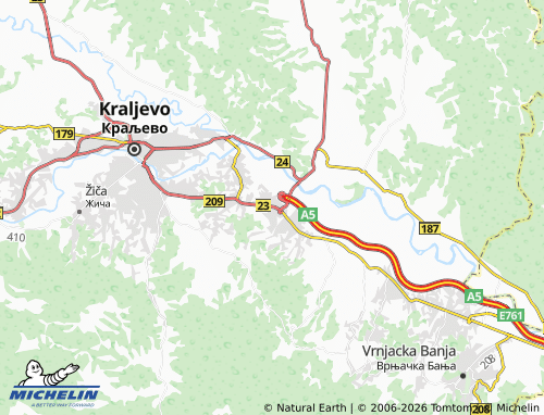 Mapa MICHELIN Zaklopača - ViaMichelin