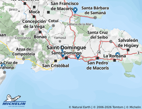 Carte MICHELIN Santo Domingo - ViaMichelin