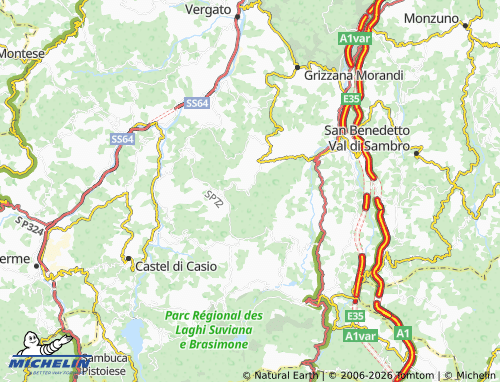 MICHELIN Burzanella map - ViaMichelin