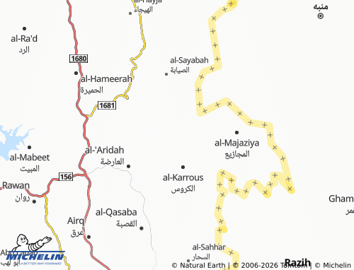 MICHELIN-Landkarte al-'Abbasiyyah - ViaMichelin