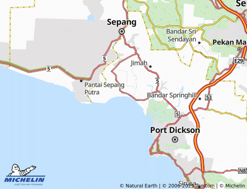 MICHELIN Kampung Chuah map - ViaMichelin