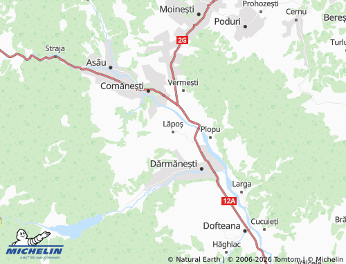 MICHELIN Lăpoș map - ViaMichelin
