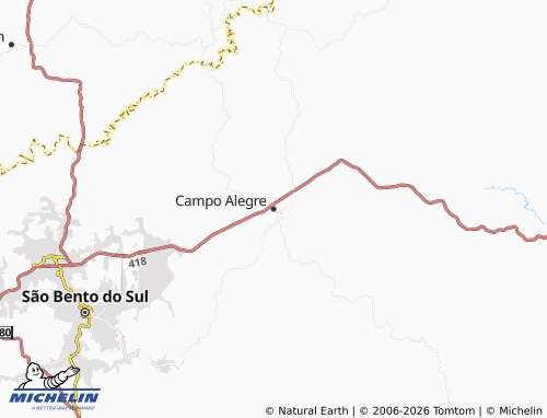 Mappa MICHELIN Campo Alegre - ViaMichelin
