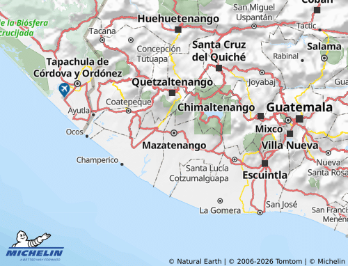 Carte MICHELIN Suchitepéquez - ViaMichelin
