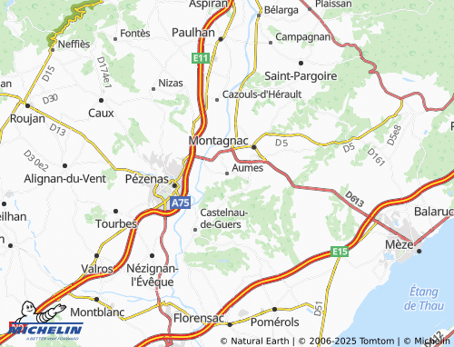 MICHELIN Aumes map - ViaMichelin