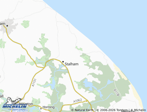 Carte MICHELIN Ingham - ViaMichelin
