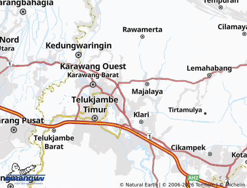 Mapa MICHELIN Margasari - ViaMichelin