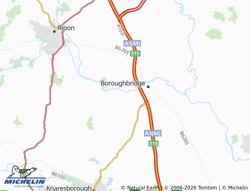 Carte MICHELIN Roecliffe - ViaMichelin