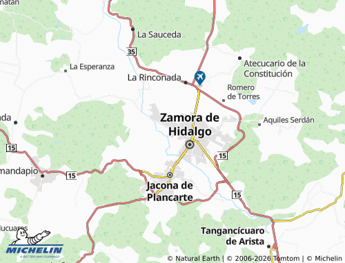 MICHELIN Generalísimo Morelos map - ViaMichelin