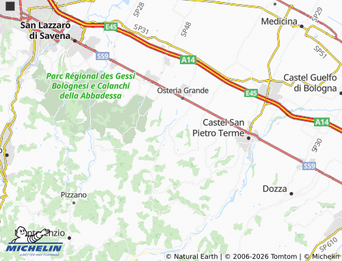 MICHELIN Varignana map - ViaMichelin