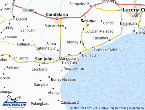 MICHELIN Manggalang 1 map - ViaMichelin